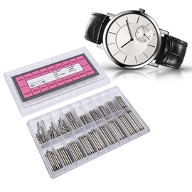 Professional Watch Band Pin Spring Bar, 270 Pcs Watch Pins Diameter 1.8mm Watch Band Spring Bars Watch Strap Link Pins Quick Release Spring Bars Pins for Watchmaker Watch Repair