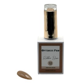 Optimus Pro Rubber Base soak off UV/LED 15ml/0.5oz - 12 Set 2