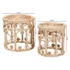 bali & pari Bowie Natural Rattan Nesting End Table, 2-Piece