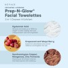 Nuface Prep-n-glow Toallitas 2 En 1 Exfoliantes, 20 Unidades