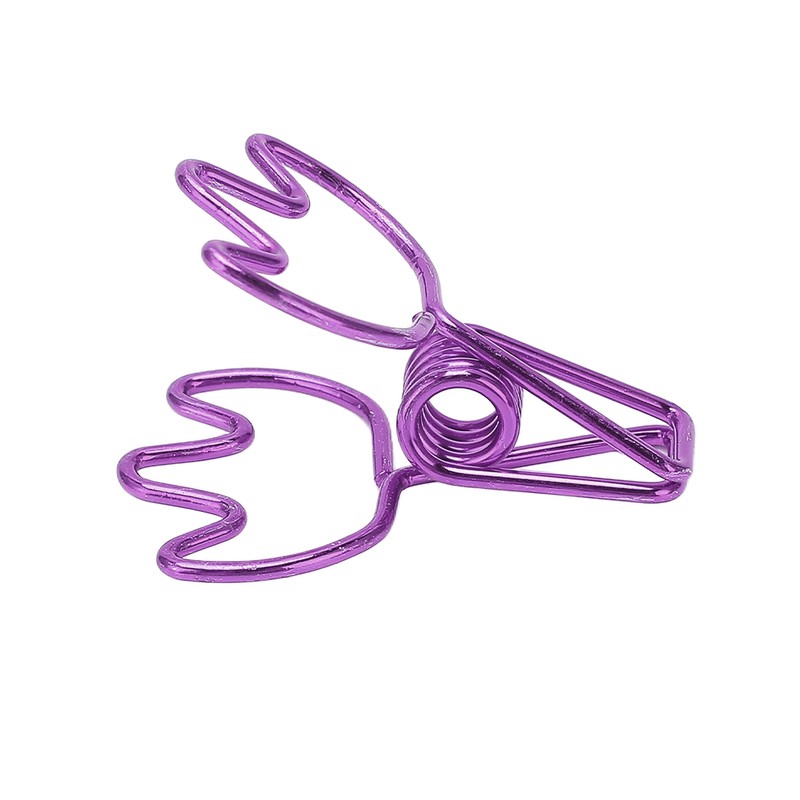 100Pcs Crown Shape Paper Clips Cartoon Cute Metal Binder Clips