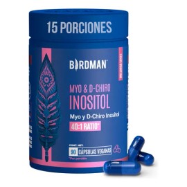 Birdman Myo D-Chiro Inositol: Suplemento de 90 Cápsulas Veganas Sin Aditivos
