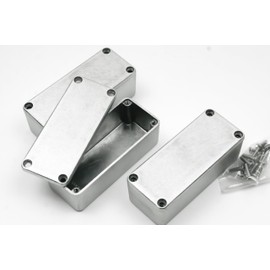 Aluminum 1590A Guitar Effects Pedal Enclosure Box, Set of 3, with Mounting Screws