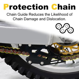 Mantt Chain Guide Guard Fit for DRZ-400 DRZ400E DRZ400S DRZ400SM DRZ250 RMX450Z RMZ450 RMZ250 RM125 RM250 Chain Guard Protector Cover