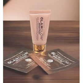 GLAMGLOW Brightmud Exfoliating Mask .5oz PLUS 2 Bright Eyes Eye Cream Sealed