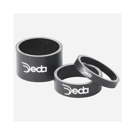 Deda Elementi: 1 1/8" Carbon Headset Spacers - Carbon Black - 10mm 10pk