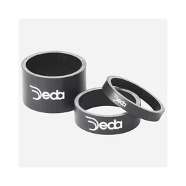Deda Elementi: 1 1/8" Carbon Headset Spacers - Carbon Black - 10mm 10pk