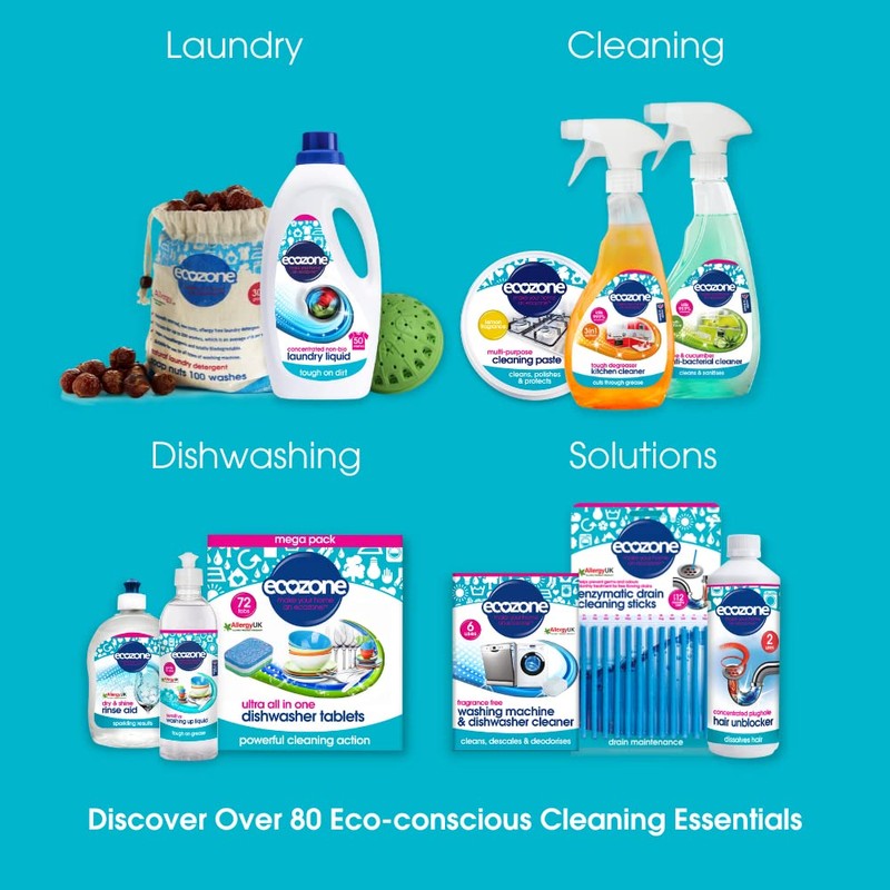 Ecozone Anti-Bacterial Multi-Surface Wipes, Biodegradable Moist Wet Anti Bac Disposable