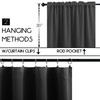 KOUFALL Extra Wide Short Curtains for Bedroom,Blackout 52 in Width
