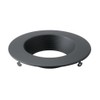 Kichler Direct-to-Ceiling Recessed Decorative Trim 4 inch Round Textured Black