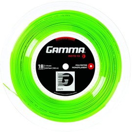 Gamma AMP Moto 18 Gauge (1.14 mm) Tennis String 330 ft / 100m Mini Reel - Lime