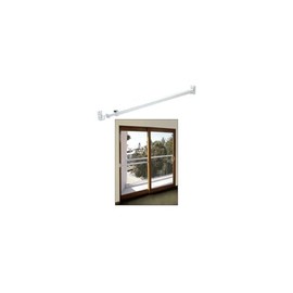 CRL White Telescoping Security Bar Lock for Sliding Glass Doors
