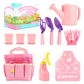 Kids Gardening Tools,Complete Kids Gardening Tools Set for Toddlers Ages 3-5 - Toddler Gardening Set for Beach & Garden Play,Ideal Gift for Young Garden Enthusiasts