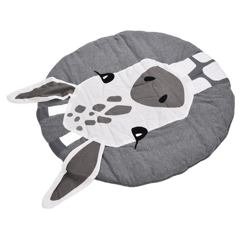 Soft Cotton Baby Play Mat Giraffe Pattern Wide Application Baby