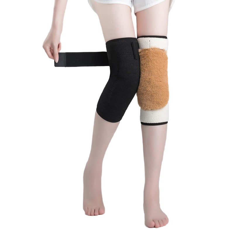 Men Women Thick Wool Leg Warmers Winter Thermal Faux Fur