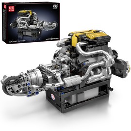 Mould King V8 Engine Model Kit, Supercar Building Blocks Sets, Build Your Own V8 Engine Model Toy, STEM Model Car Engine Kits, 8-Cylinder Car Engine Building Toys for Adults, Teens(761 Pieces)