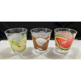 CAPTAIN MORGAN SHOT GLASS (HEAVY PLASTIC) SPECIALTY SET OF 3