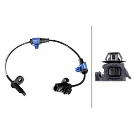 HELLA 6PU 358 217-551 Sensor Wheel Speed 2-Pin Cable 498 mm with Clamp