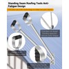 2-in-1Standing Seam Roofing Hand Seamer Tools, Metal Roofing Hand Seamer