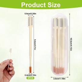 NQEUEPN 5pcs 2-in-1 Nasal Hair Cutter, Double Sided Nose Hair Removal Knife 360° Rotating Nose Hair Trimmer Portable Manual Nostril Nasal Hair Remover Tool for Women Men