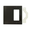 Leviton 2-Gang 1-Blank 1-Decora/GFCI Device Combination Wallplate, Standard Size, 80708,