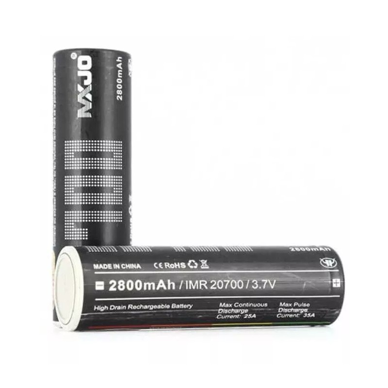 MXJ0 2x MXJ0 20700 2800mAh 35A IMR Batteries - Best