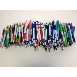 Closeouts For Less Closeouts For Less 175 Lot Misprint Ink Pens, Ball Point, Plastic, Retractable