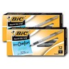 Bic Ultra Round Stic Grip Ball Point Pens, Medium Point,