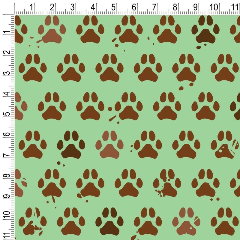 GRAPHICS & MORE Muddy Dog Paw Print Pattern Gift Wrap