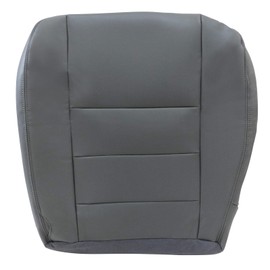 GXARTS Passanger Side Bottom Replacement Leather Seat Cover Compatible with Ford F250 F350 Super Duty Gray 2002 2003 2004 2005 2006 2007