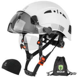 GREEN DEVIL Safety Hard Hat with Tinted & Clear Visor Vented Construction Helmet Cascos de Construccion ABS Work hardhats for Men