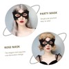 Totority 1pc Masquerade Mask Men Rose-shaped Dance Party Decorations Mask
