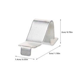 Uonlytech 12pcs Shelf Clips Heavy Duty Adjustable Supports Metal Shelving Brackets for Kitchen Cabinet Bookcase 8mm