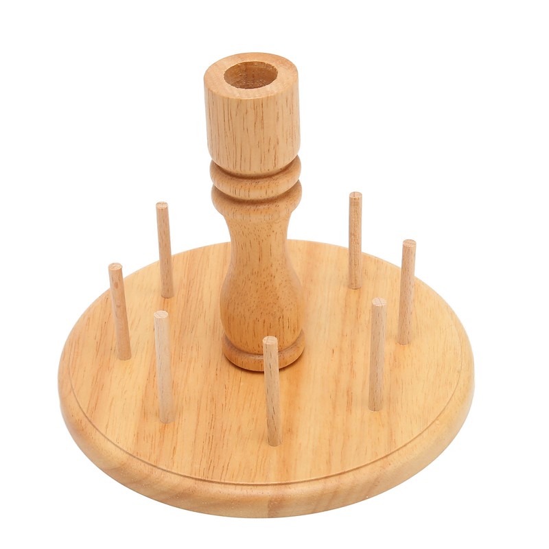 Wooden Thread Holder Rack 8 Spools Beech Wood Bobbin Holder
