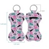 Beautyflier Neoprene Lipstick Keychain Holder (Flower Pattern)