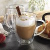 Set 2 Tazas Termicas Doble Pared Borosilicato 350ml Color Cristalino