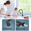 Aolemi Cold Water Only Kitchen Faucet Black 304 Stainless Steel