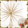 Gold Christmas Tree Topper, Exploding Star Christmas Tree Decorations