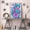 Butterfly Diamond Art Kits for Adults,5D Flower Diamond Art for
