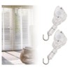 EMSea 4Pcs 1" Blinds Wand Tilter Mechanism with D Shaped
