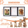 EXYGLO Pet Pawprint with Clay Imprint Kit, 4x6 Picture Frame