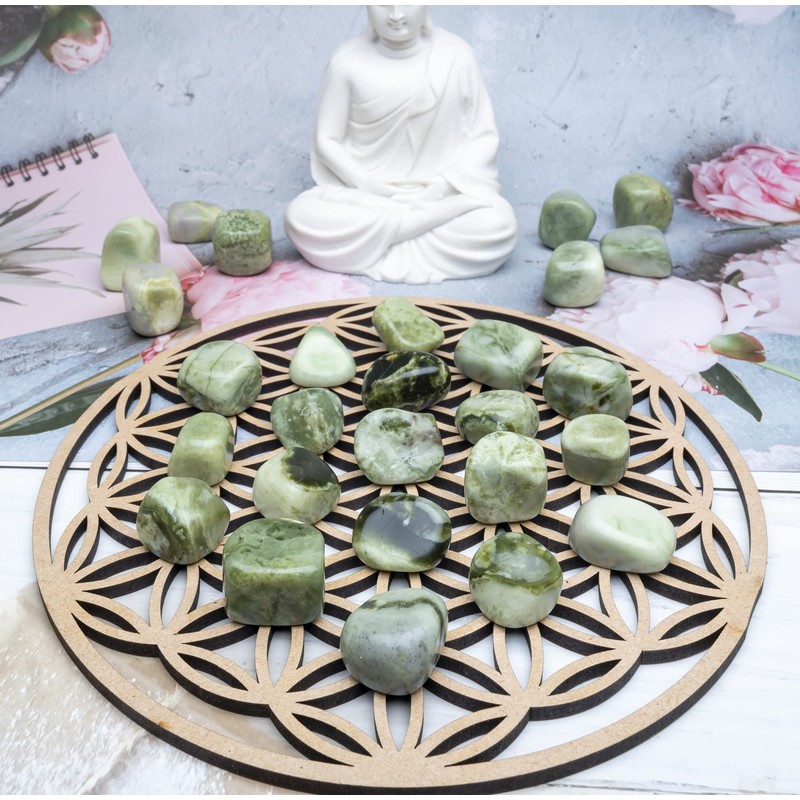 Serpentine Tumbled Stones and Crystals Bulk Rocks 1,000+ Carats Natural