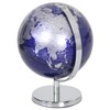 The Leonardo Collection Silver and Blue Globe (small)