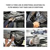 carleef Adjustable Oil Filter Wrench Tool,3 Jaw 2 Way Oil