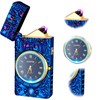 Electric Lighter with Clock Dial LED Power Display Plasma Dragon