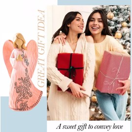 Regalo conmemorativo de escultura – para mejor amiga, cumpleaños, día de la madre, expresa gratitud a profesor, médico, enfermera, jubilación feliz, recuerdo de graduación, estatua de ángel, regalo de