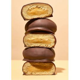 KoRo - Organic Protein Bites Dark Choc Peanut 12 x 2 x 20 g - Two Pieces per Pack - High Protein - Vegan