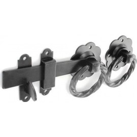 Twist Ring Gate Latch 150mm Black