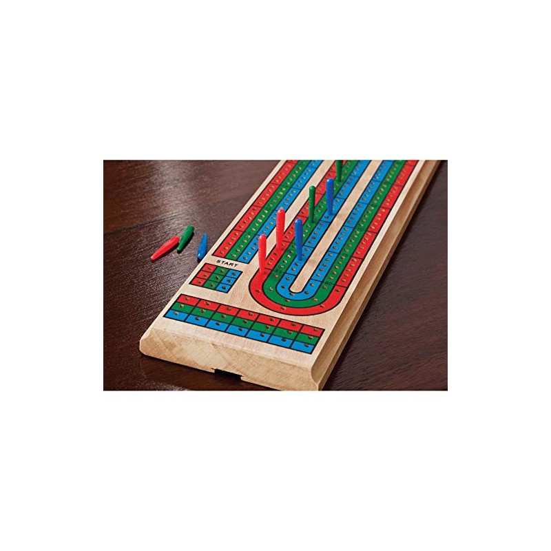 Fat Cat Mainstreet Classics Wooden Cribbage Board