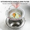 2 Pcs Sink Strainer, Kitchen Sink Strainer, Stainless Steel Sink